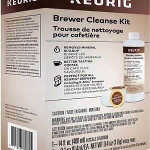 2 Keurig Brewer Cleanse Kit For Maintenance Includes Descaling Solution